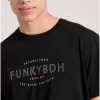 t shirt με Funky Buddha τύπωμα FBM009 094 04 Black (3)