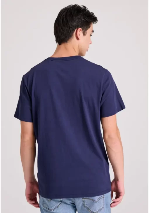 t shirt με Funky Buddha τύπωμα FBM009 094 04 Navy (4)