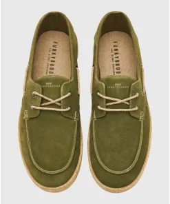 Ανδρικά suede boat shoes FBM009 035 08 Khaki (2)