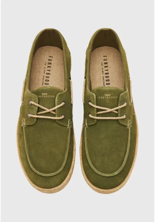 Ανδρικά suede boat shoes FBM009 035 08 Khaki (2)