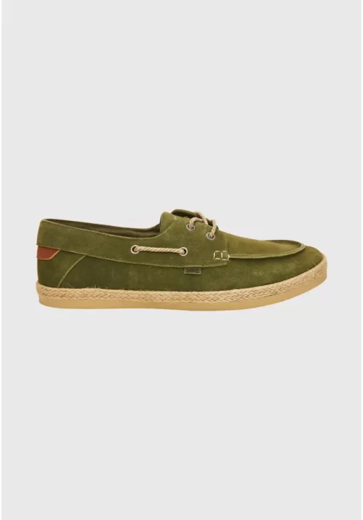 Ανδρικά suede boat shoes FBM009 035 08 Khaki