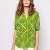 γυναικεία μπλούζα με V neck 390Ruba24 Green (2)