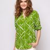 γυναικεία μπλούζα με V neck 390Ruba24 Green (3)
