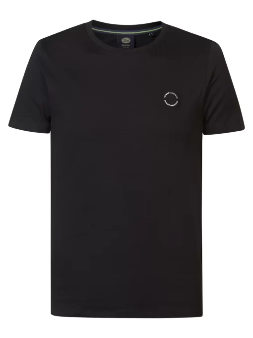 μονόχρωμο t shirt Tsr6099108 Black (2)