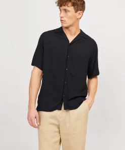 μονόχρωμο πουκάμισο 12248386 Black (4)