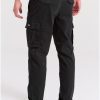 Garment dyed cargo παντελόνι FBM009 002 02 Black