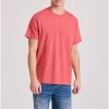 T shirt με embossed τύπωμα στο στήθος FBM009 026 04 Earth Red (2)