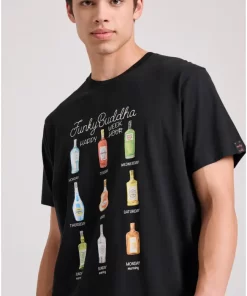 T shirt με weekly plan τύπωμα FBM009 304 04 Black (2)