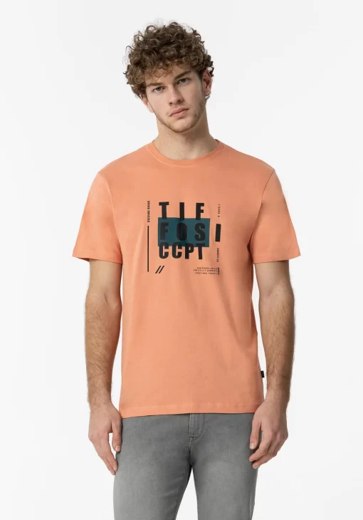 t shirt με στάμπα 10054348414 D.K Orange