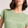 Γυναικείο t shirt με τύπωμα FBL009 162 04 Mineral Green