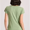 Γυναικείο t shirt με τύπωμα FBL009 162 04 Mineral Green (2)