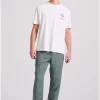 λινό casual chino παντελόνι FBM009 011 02 Forest Green (3)