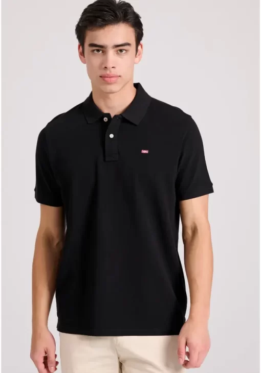 μπλούζα polo από βαμβάκι πικέ FBM009 001 11 Black (3)