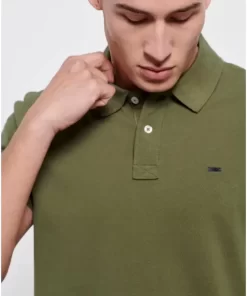 μπλούζα polo από βαμβάκι πικέ FBM009 001 11 Khaki (2)