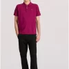 μπλούζα polo από βαμβάκι πικέ FBM009 001 11 Magenta Purple