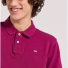 μπλούζα polo από βαμβάκι πικέ FBM009 001 11 Magenta Purple (2)