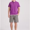 μπλούζα polo από βαμβάκι πικέ FBM009 001 11 Sunset Purple (2)