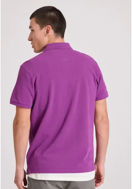 μπλούζα polo από βαμβάκι πικέ FBM009 001 11 Sunset Purple (4)