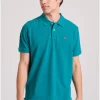 μπλούζα polo από βαμβάκι πικέ FBM009 001 11 Teal