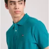 μπλούζα polo από βαμβάκι πικέ FBM009 001 11 Teal (3)