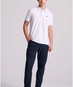 μπλούζα polo από βαμβάκι πικέ FBM009 001 11 White