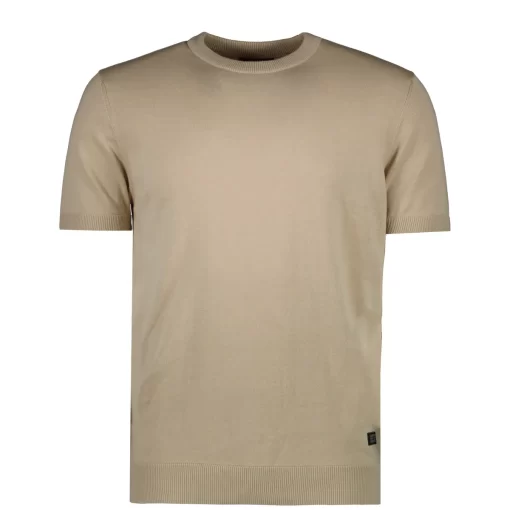 πλεκτό t shirt 6476383 Beige