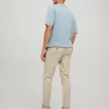 Chinos παντελόνι με ανάγλυφη πλέξη 12206198 Beige (4)