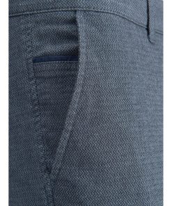 Chinos παντελόνι με ανάγλυφη πλέξη 12206198 Faded Denim (4)