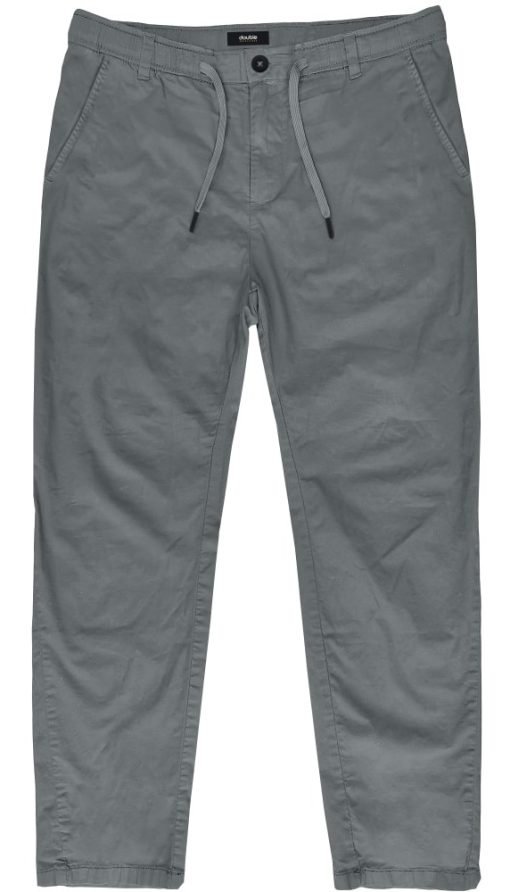 Garment dyed chino παντελόνι με κορδόνι στη μέση CP 418 Grey (2)