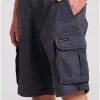 Loose fit ανδρική cargo βερμούδα FBM009 033 03 Anthracite (2)