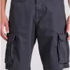 Loose fit ανδρική cargo βερμούδα FBM009 033 03 Anthracite (4)