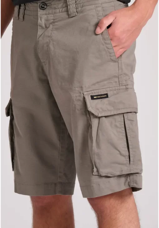 Loose fit ανδρική cargo βερμούδα FBM009 033 03 Grey (2)