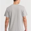 T shirt με minimal branded τύπωμα FBM009 311 04 Grey (4)