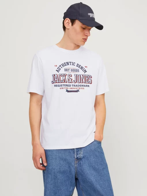 jackjones καλοκαιρινόμπλουζάκι white