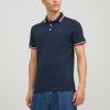 t shirt polo 12136668 Navy BlazerRed