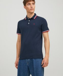 t shirt polo 12136668 Navy BlazerRed