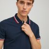 t shirt polo 12136668 Navy BlazerRed (4)