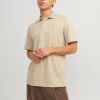 t shirt polo 12251180 Beige