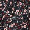 Γυναικείο πουκάμισο με all over floral τύπωμα FBL009 112 05 Black (2)