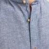 μάο λινό πουκάμισο 12196820 Faded Denim (2)