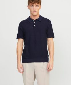 πλεκτό polo 12251008 Navy (2)