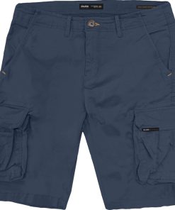 Comfort fit ανδρική cargo βερμούδα Msho 707 Stone Blue