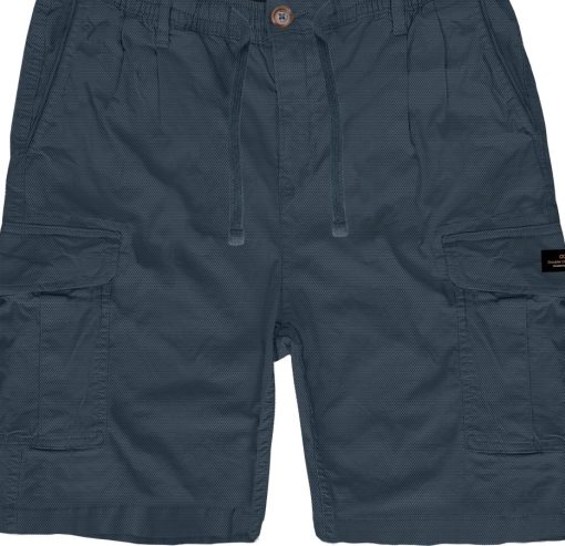 Comfort fit ανδρική cargo βερμούδα Msho 723 Stone Blue