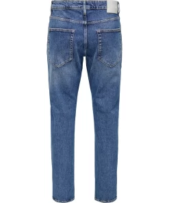 jean παντελόνι tapered 22029360 Medium Blue Denim (2)