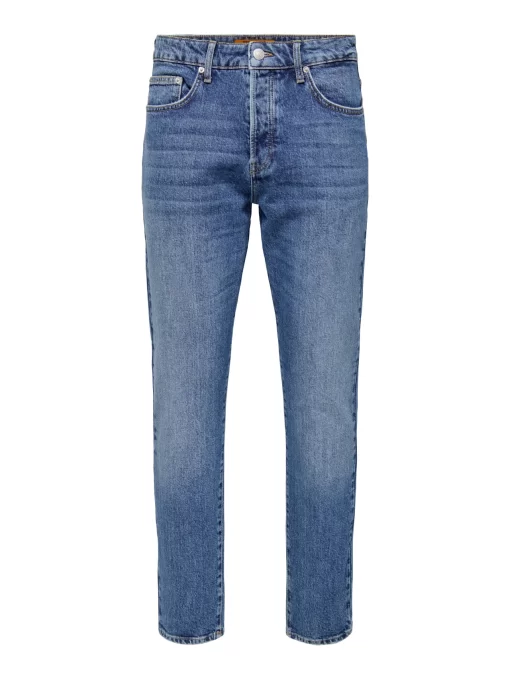 jean παντελόνι tapered 22029360 Medium Blue Denim