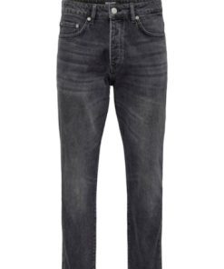 jean παντελόνι tapered 22027850 Black Denim.