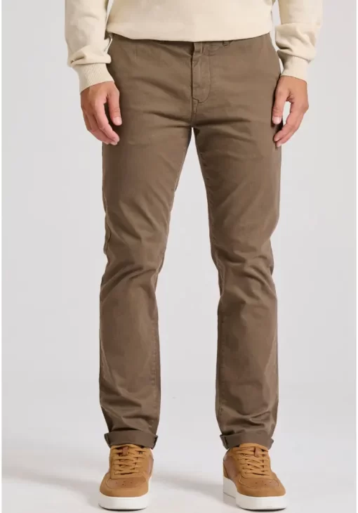 Chinos Παντελόνι Comfort Stretch FBM010 001 02 L.T Coffe (4)