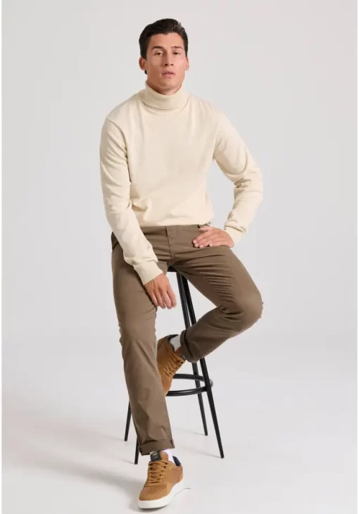 Chinos Παντελόνι Comfort Stretch FBM010 001 02 L.T Coffe