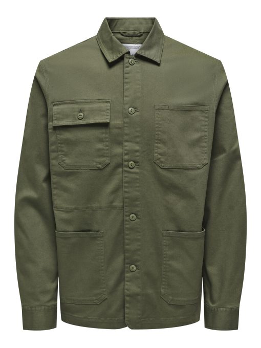 ONSDIEGO TWILL LS CHORE OVERSHIRT