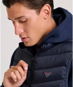 Αμάνικο καπιτονέ puffer μπουφάν FBM010 001 01 Navy (3)